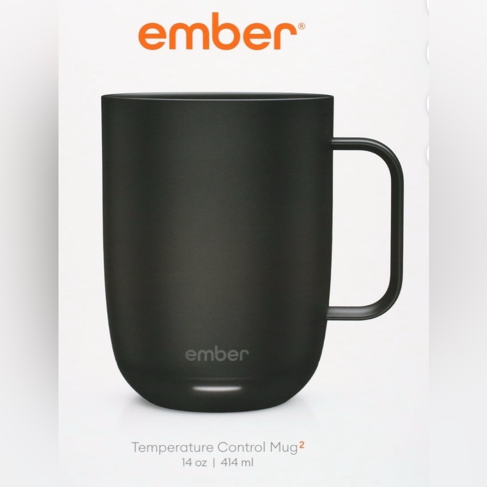 Ember NEW IN BOX 14 OZ Charcoal Temperature Control Mug 2